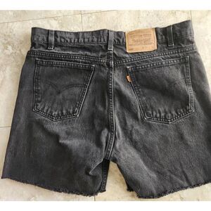 R23 Levi's 505 black cut-off shorts, unisex